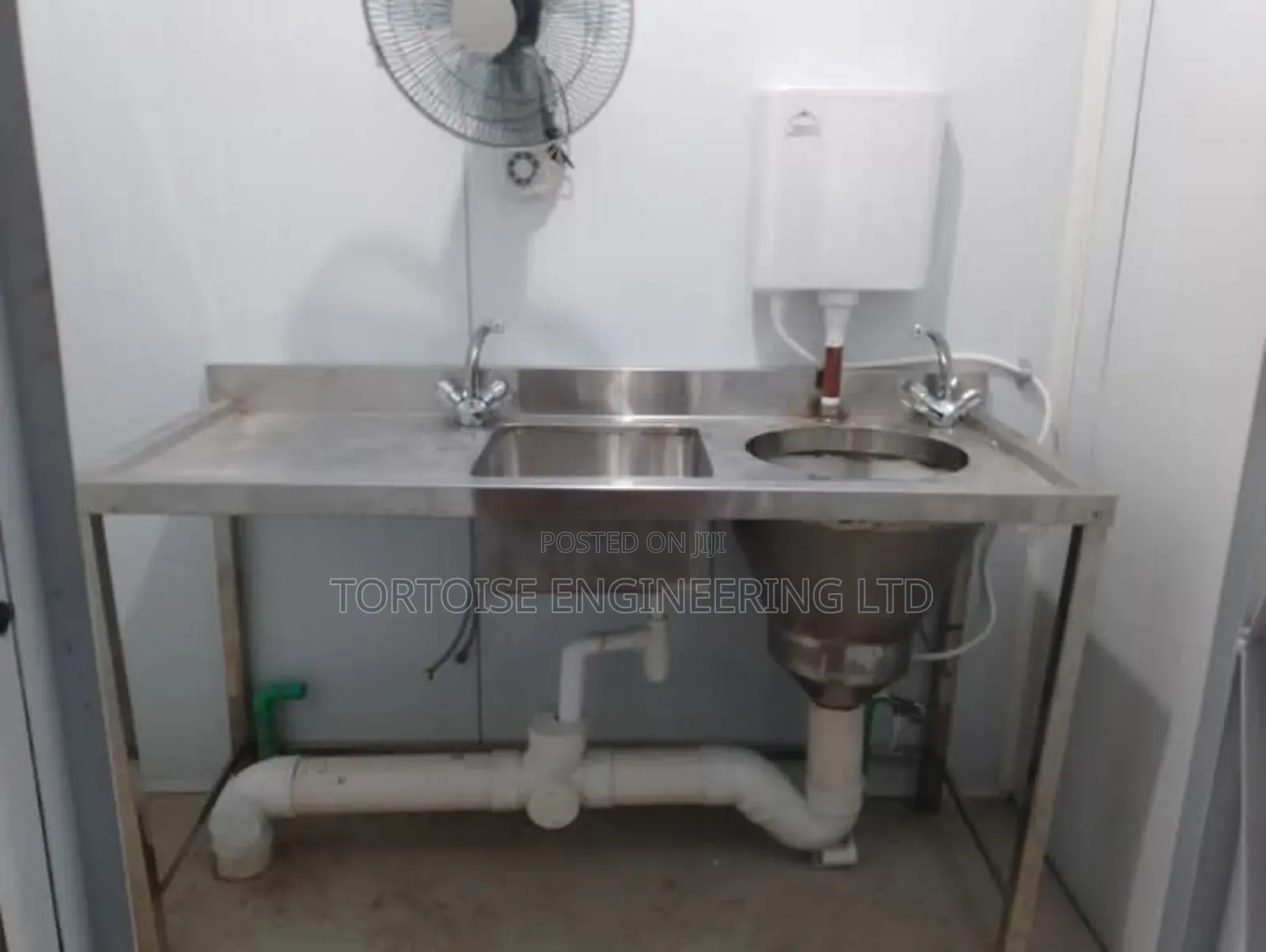 Stainless Steel Hospital Sluice Sink Dimensio1350 by 550mm