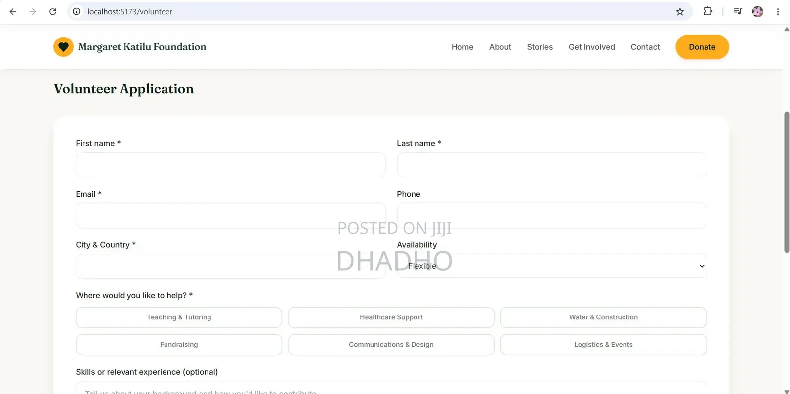 Organization Website