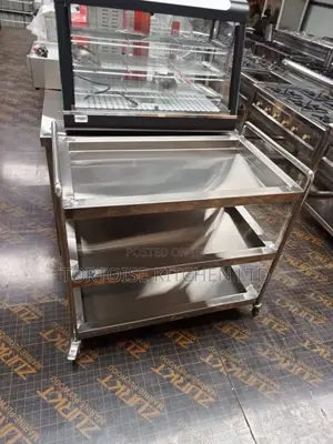 Stainless Steel Utility Trolley Dimensions 90cm by 55cm