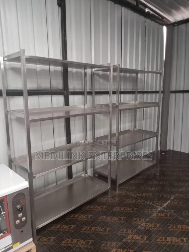 Modern Stainless Kitchen Storage 4*2*6 Racks
