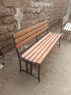 Waiting Bay Wooden Metallic Backrest Bench 5ft