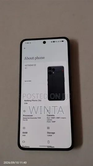 Nothing Phone 3a Lite 128 GB Black
