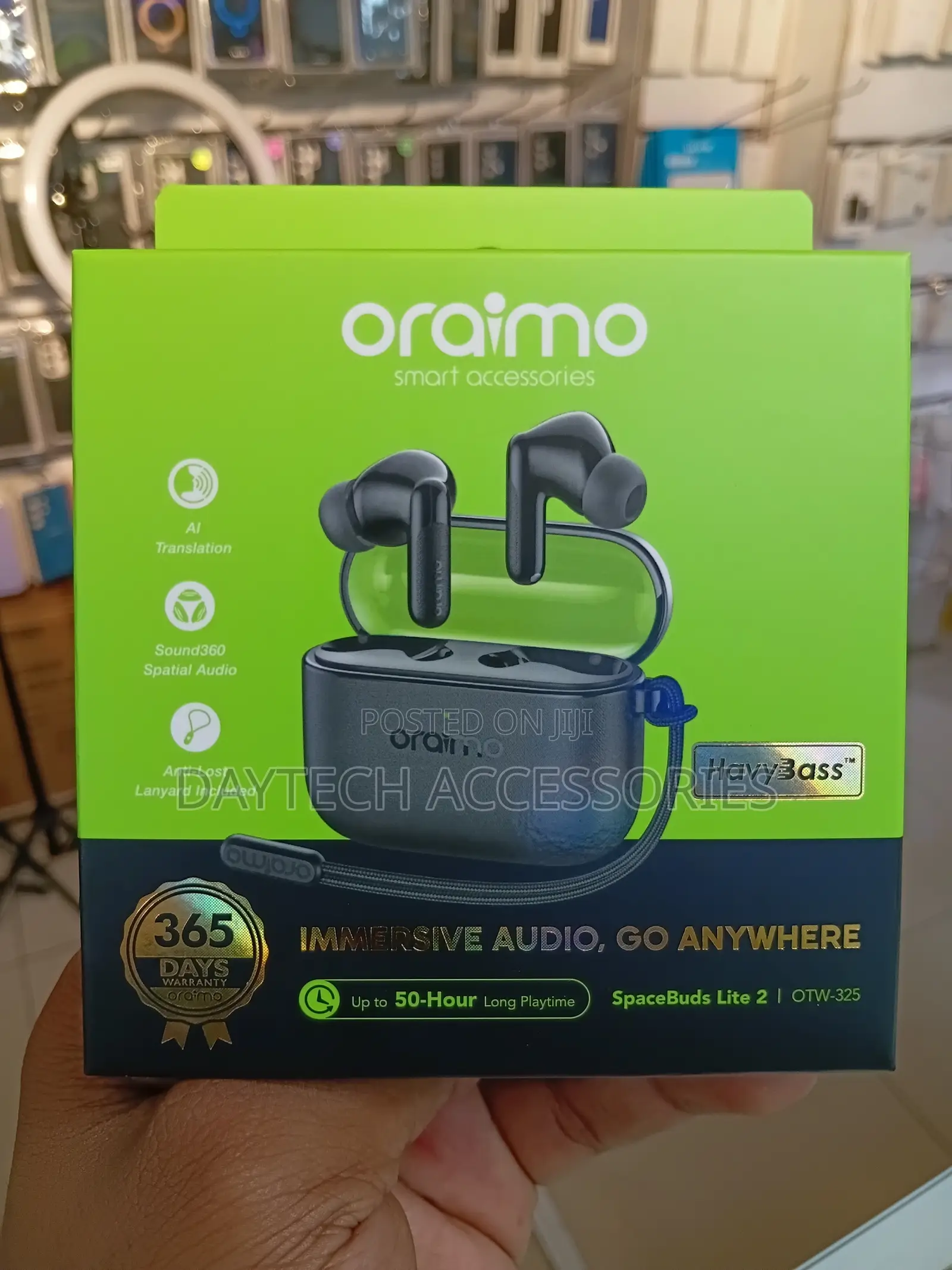 The Oraimo SpaceBuds Lite 2 (OTW-325) True Wireless Earbuds.