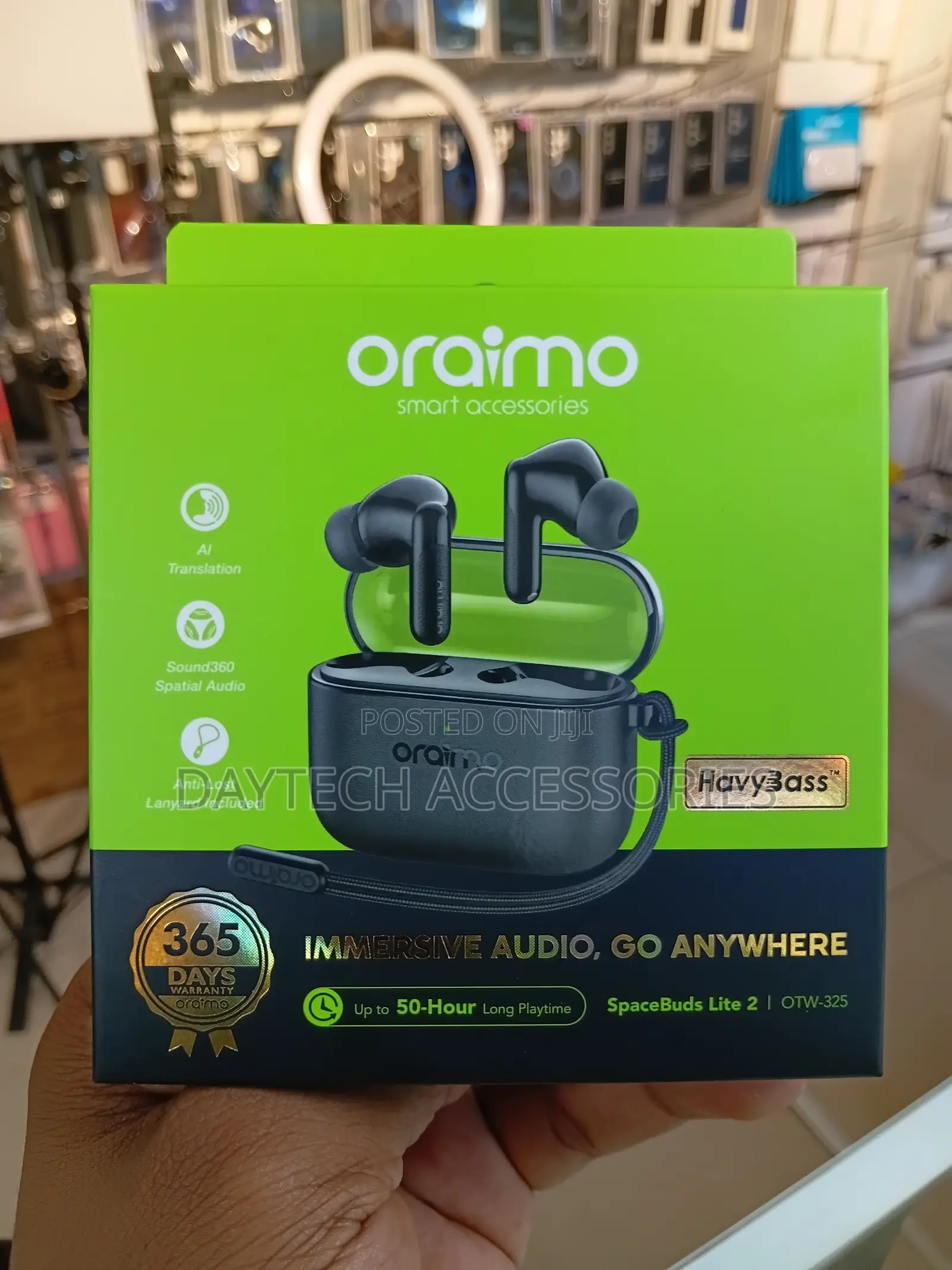 The Oraimo SpaceBuds Lite 2 (OTW-325) True Wireless Earbuds.