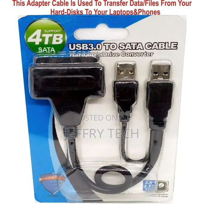 USB 3.0 SATA Hard Disk/Hard Drive Adapter Cable for 2.5 Inch SSD