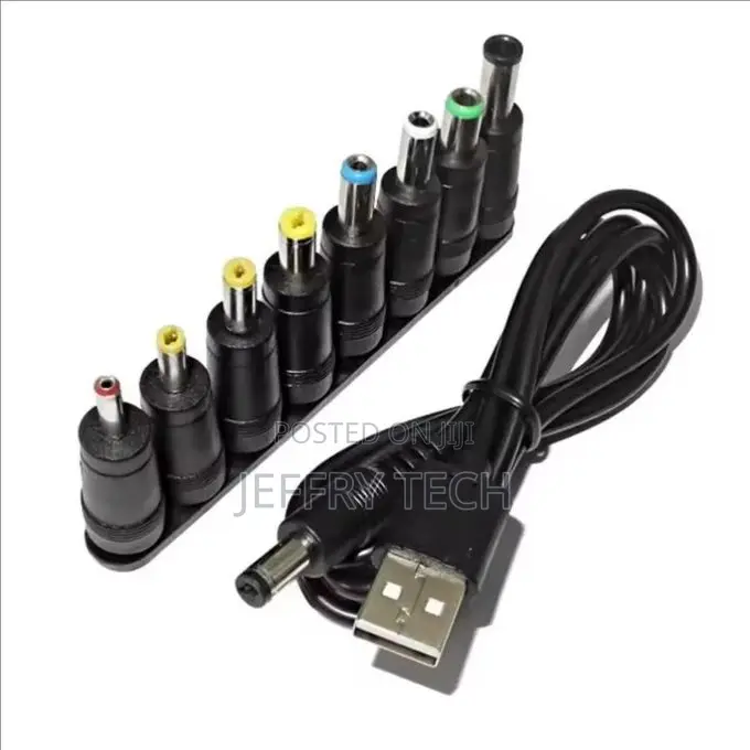 Universal Power Cable USB to DC 5.5 * 2.1mm Jack 5V Charging Cord With
