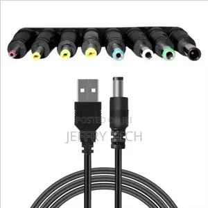 Universal Power Cable USB to DC 5.5 * 2.1mm Jack 5V Charging Cord With
