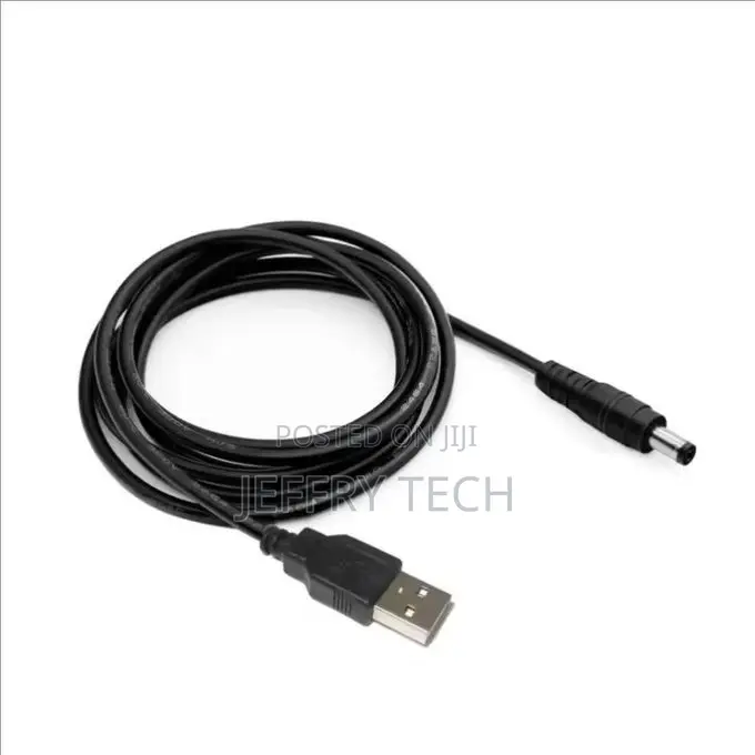 Universal Power Cable USB to DC 5.5 * 2.1mm Jack 5V Charging Cord With