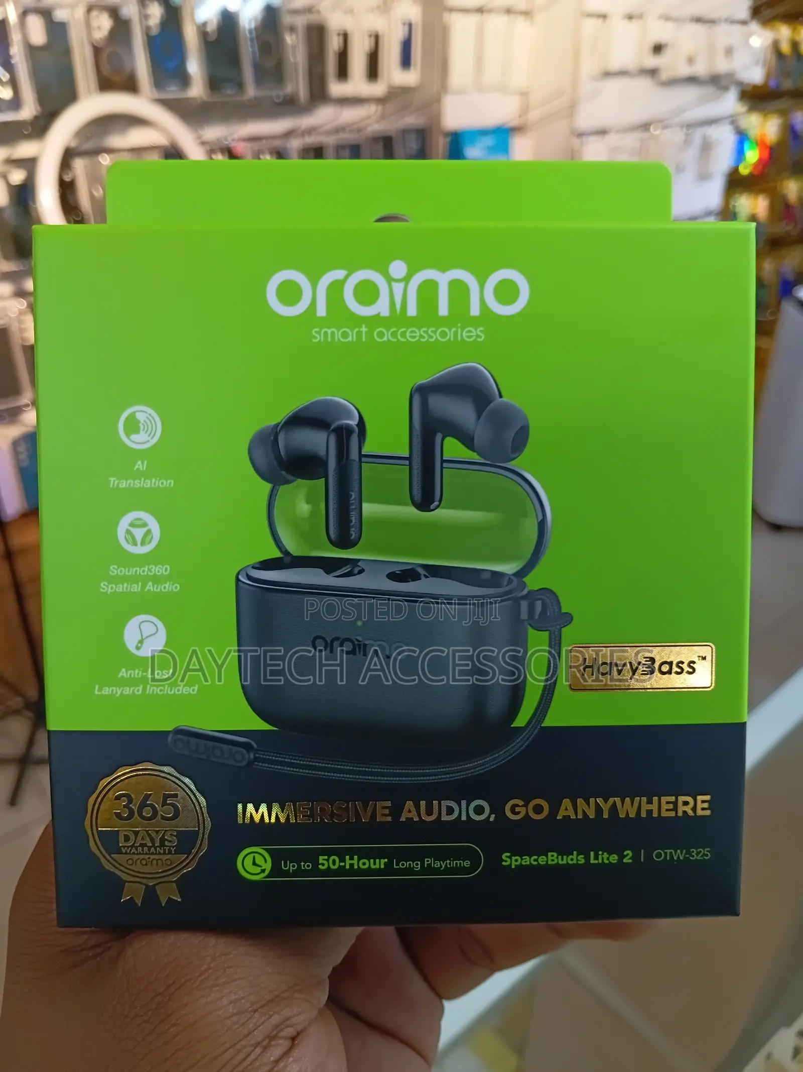 Oraimo SpaceBuds Lite 2 Immersive Portable True Wireless Earbuds.