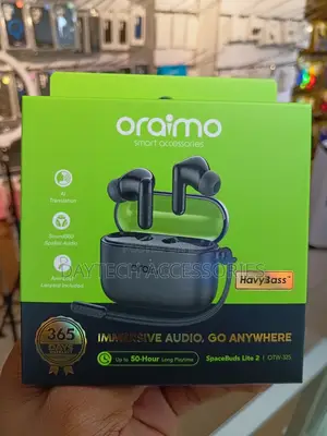 Oraimo SpaceBuds Lite 2 (Model OTW-325) True Wireless Earbuds in Black