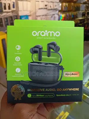 Oraimo SpaceBuds Lite 2 (Model OTW-325) True Wireless Earbuds in Black