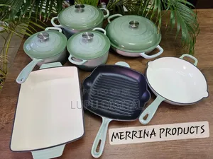 11PC CAST IRON COOKINGPOTMultipurpose Easy to Maintaincast Iron-Enamel