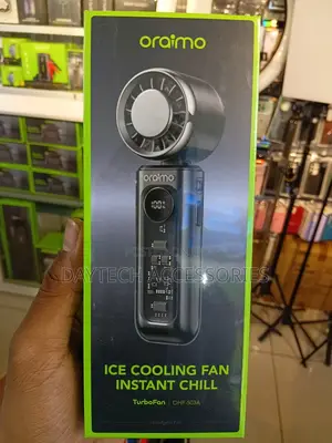 Oraimo TurboFan Rechargeable Foldable Handheld Fan - Black