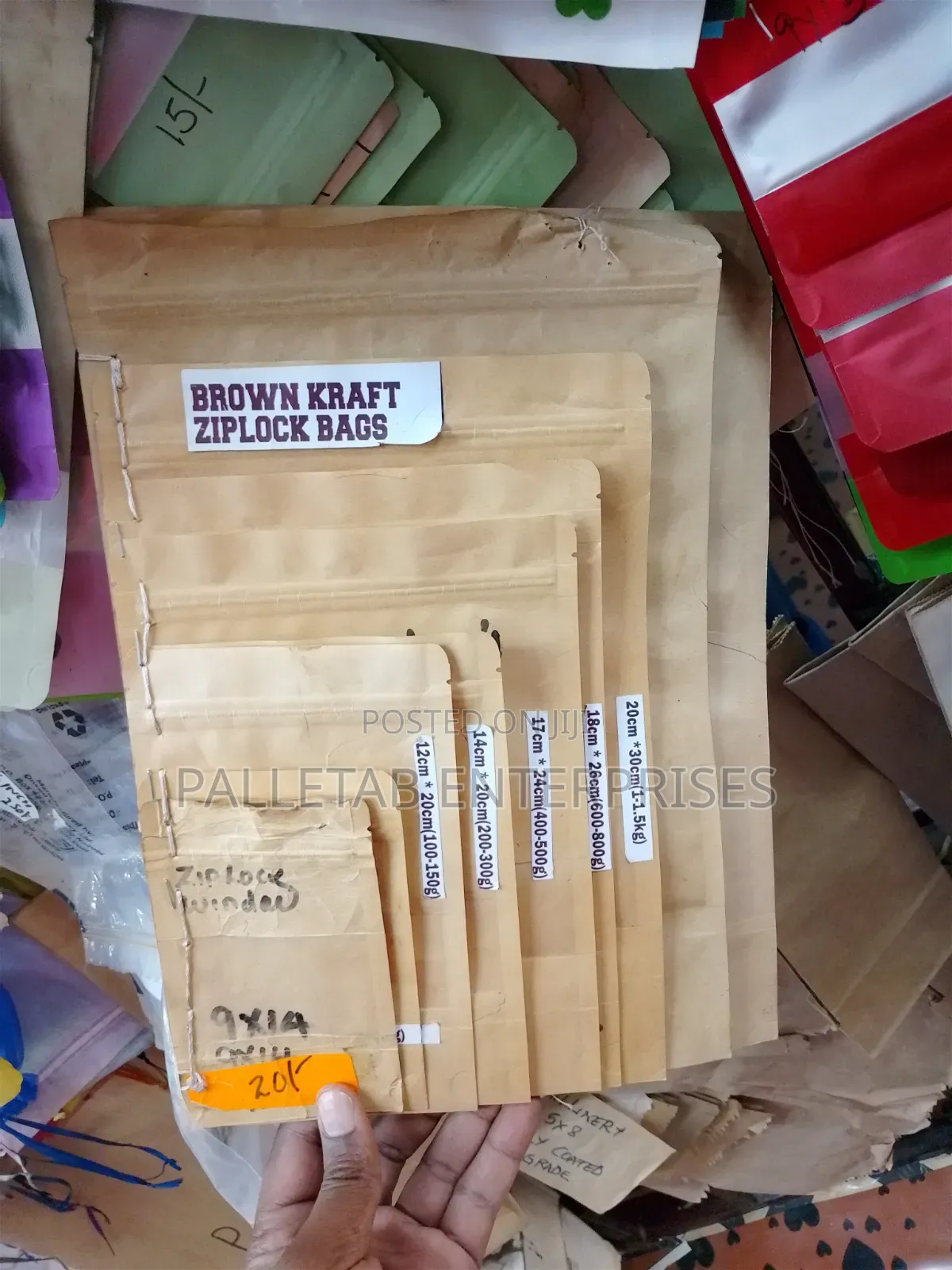 Brown Kraft Ziplock Bags