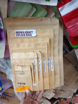 Brown Kraft Ziplock Bags