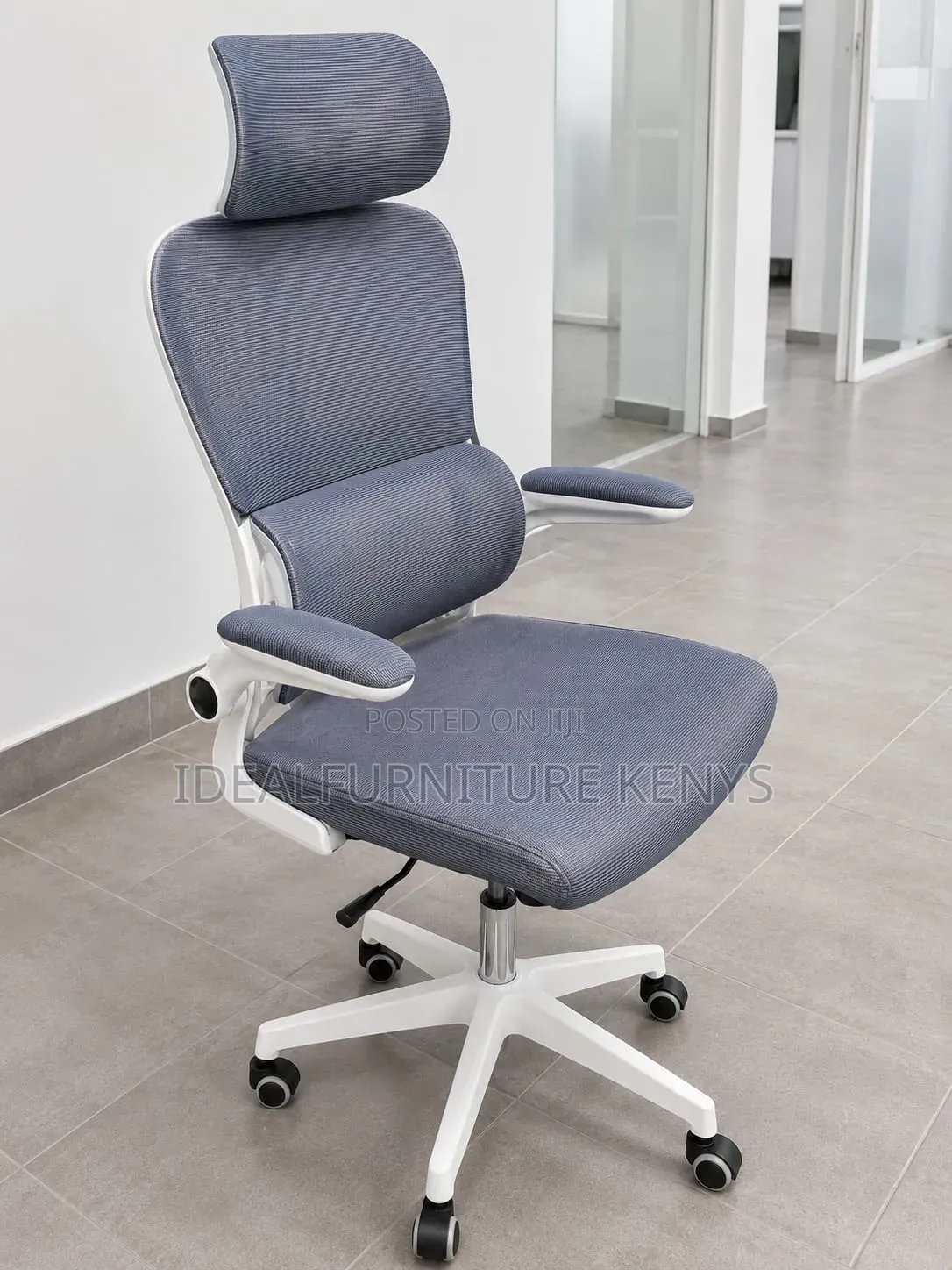 Gray White Office Chair