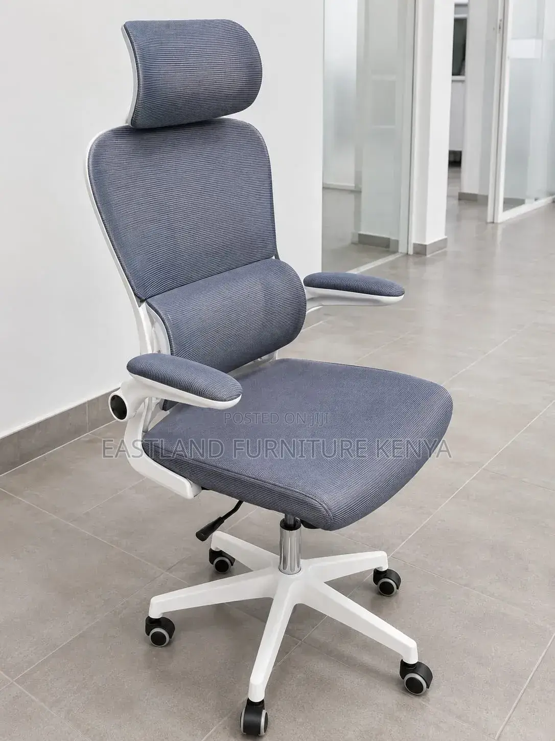 Gray White Office Chair