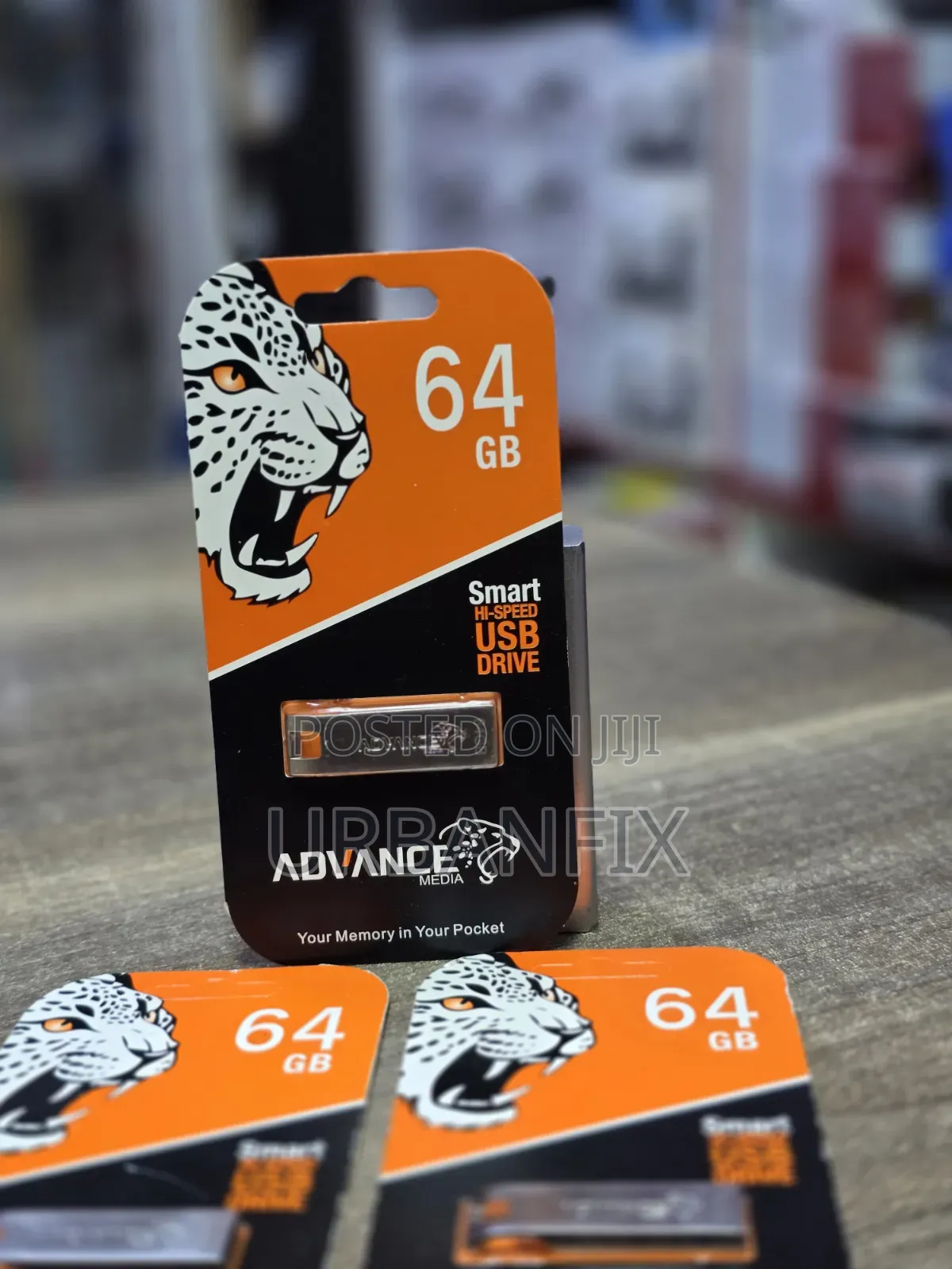 64GB Quality Advance Flash Disk- Silver Metal