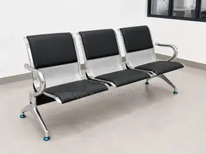 Waiting Bench Black Padded