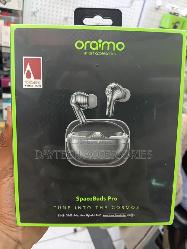 Oraimo SpaceBuds Pro Wireless Earbuds 50dB Adaptive Hybrid ANC.