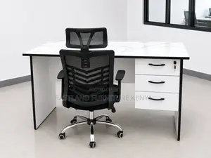 Office Headrest and 1.2 Meter Desk