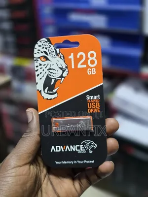 128GB High-Performance Advance Metal Flash Drive- Silver
