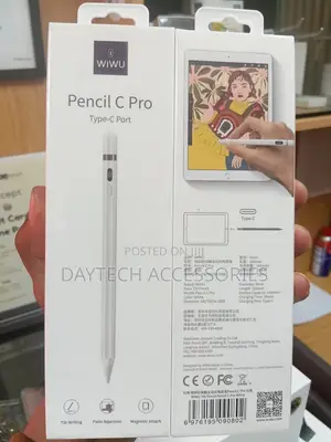 The WiWU Tilt Pencil C Pro Stylus Pen in White.