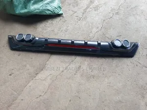 Universal Carbon Fiber Rear Bumper Diffuser With Quad Exhaust Tips