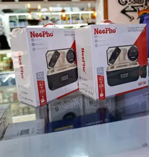 Neepho Dual Clip-on Microphone With Charging Case –Magnetic Np-58