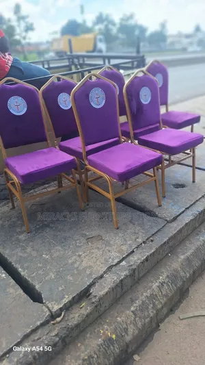 Gold Ad Purple Church Seats