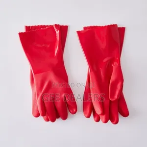PVC Industrial Cleaning Gloves, Chemical Resistant Safety Gloves