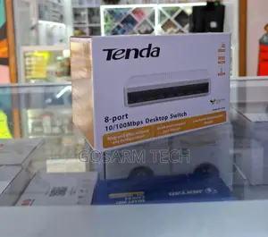 Tenda 8-Port Network Switch – Compact Plug-and-Play Ethernet Switch