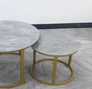 Elegant Grey 2pcs Coffee Table Set