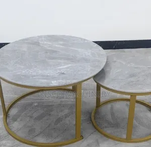 Elegant Grey 2pcs Coffee Table Set