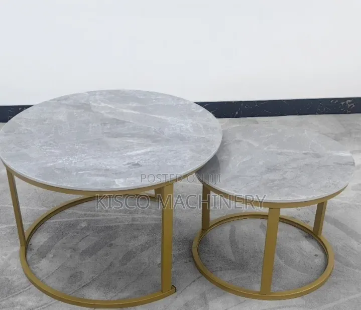 Elegant Grey 2pcs Coffee Table Set
