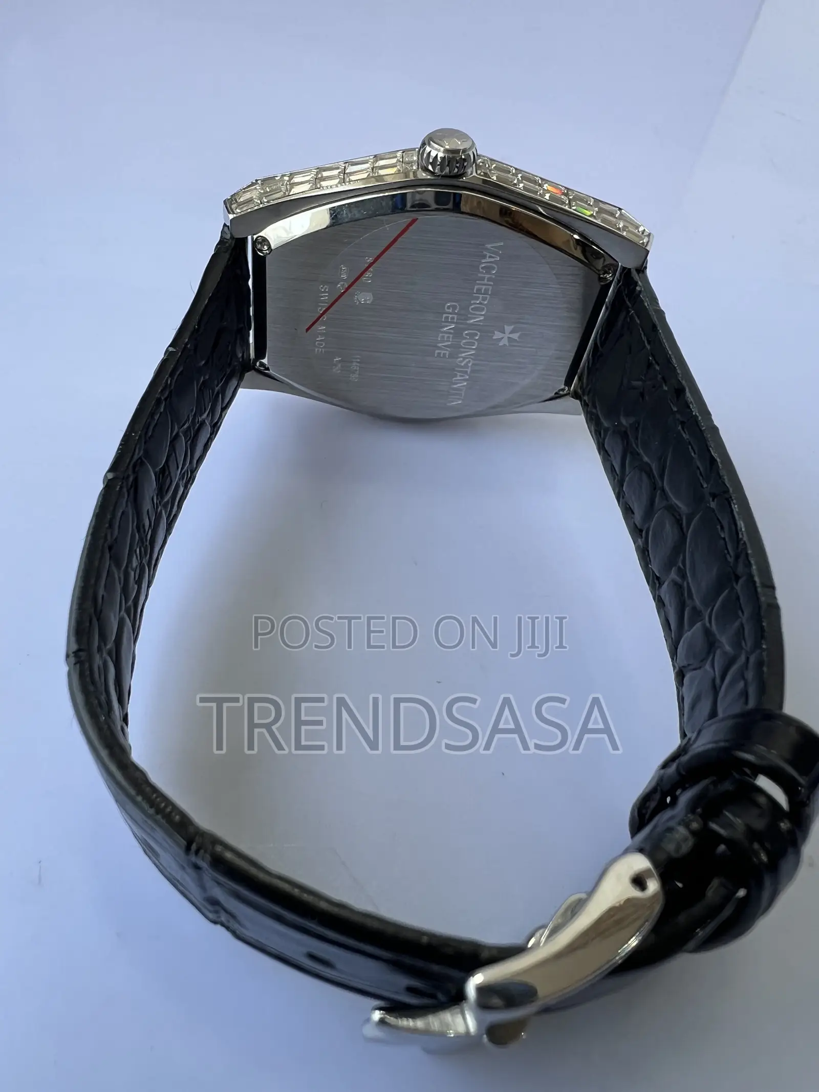 Vacheron Malte Style Full Baguette Stone Tonneau