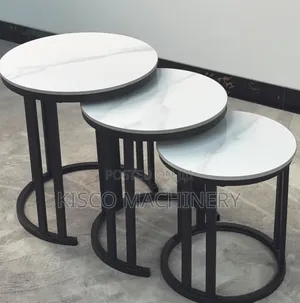 Modern Round Nesting Coffee Tables - Set of 2