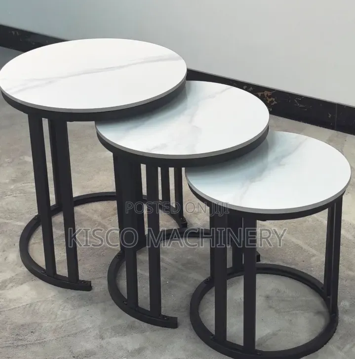Modern Round Nesting Coffee Tables - Set of 2