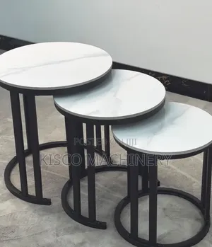 Modern Round Nesting Coffee Tables - Set of 2