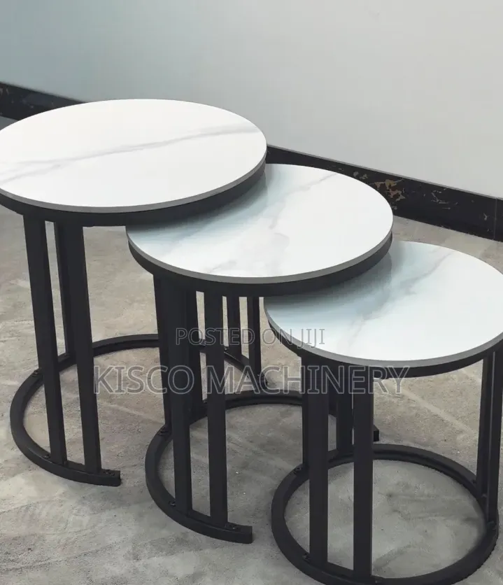 Modern Round Nesting Coffee Tables - Set of 2