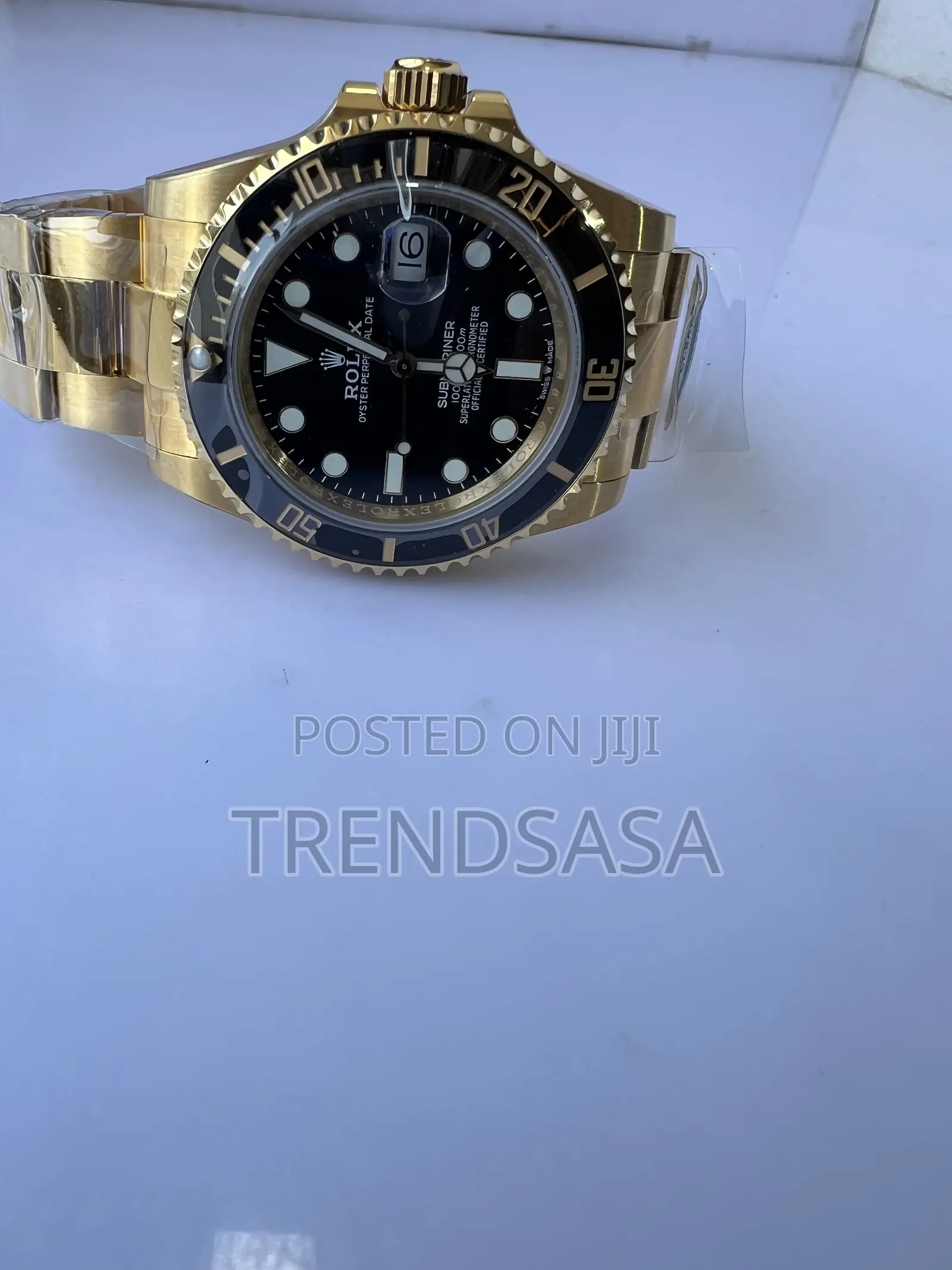 Rolex Submariner Yellow Gold Black Dial Swiss Grade