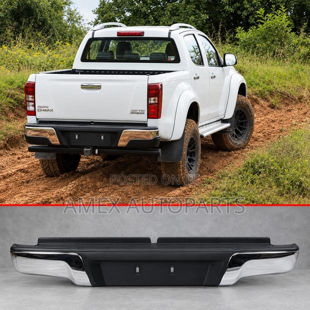 Rear Bumper Isuzu DMax 2013 Onwards Chrome - main view