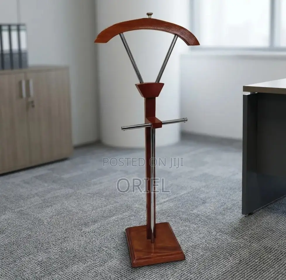 Office Coat Hanger : Modern Wooden Office Coat Hanger Stand