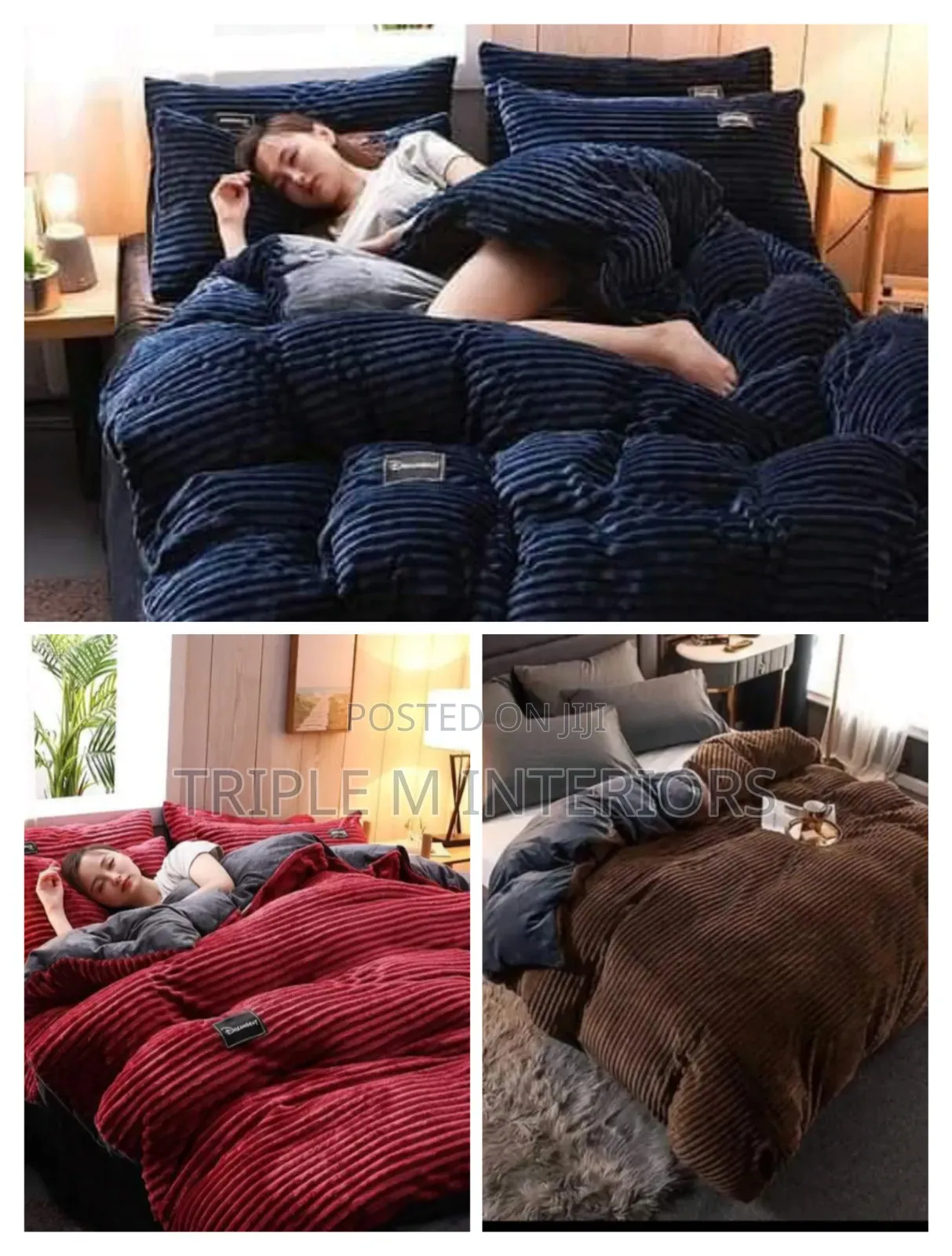 6 by 7 Soft Velvet Duvet for Modern Bedroom
