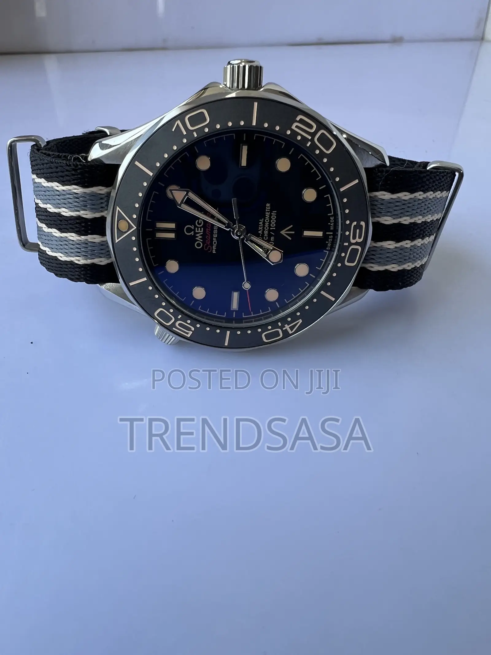 Omega Seamaster Nato Straps Stainless Steel Watch