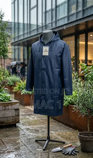 Unisex Waterproof Full-Length Raincoat / Rain Jacket