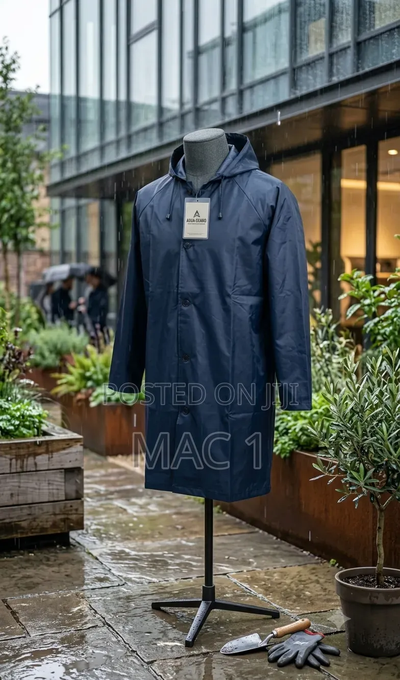 Unisex Waterproof Full-Length Raincoat / Rain Jacket
