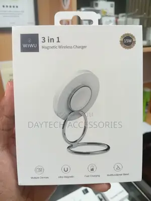 WiWU Wi-W027 3 in 1 Magnetic Wireless Charger 15W