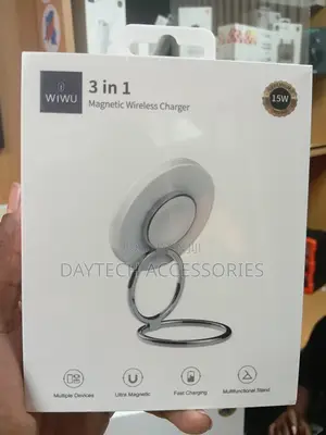 WiWU Wi-W027 3 in 1 Magnetic Wireless Charger 15W