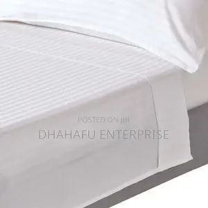 Premium White Cotton Bedsheet Set – 4pcs (2 Sheets + 2 Pillowcases)